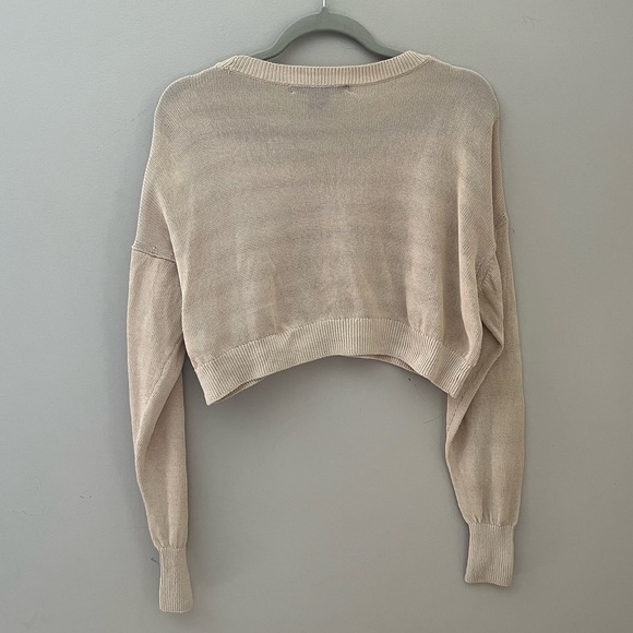 Club Monaco Sheer Crop Sweater XS - Picture 11 of 13